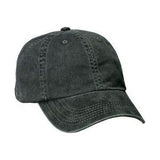 Garment Washed Cap Black Hats