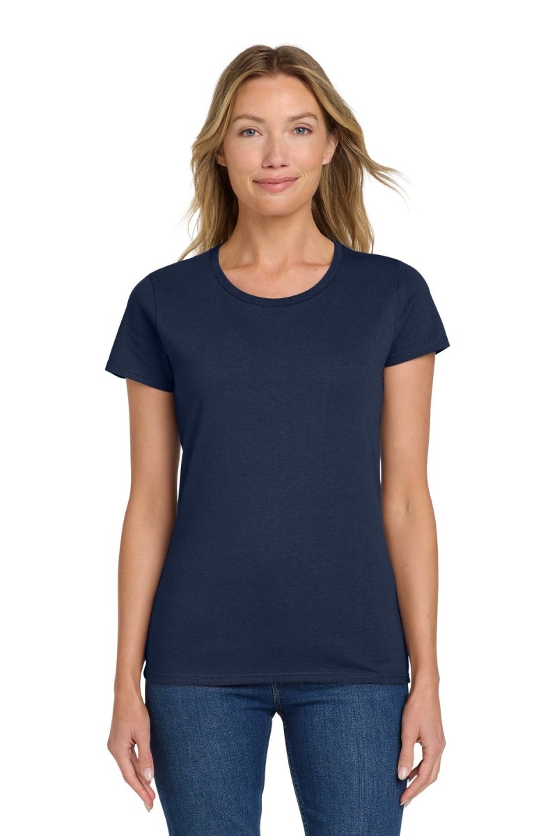 Gildan 5000L Women's Heavy Cotton T-Shirt – 5.3 oz 100% Cotton Tee Navy S Short Sleeve T-Shirts
