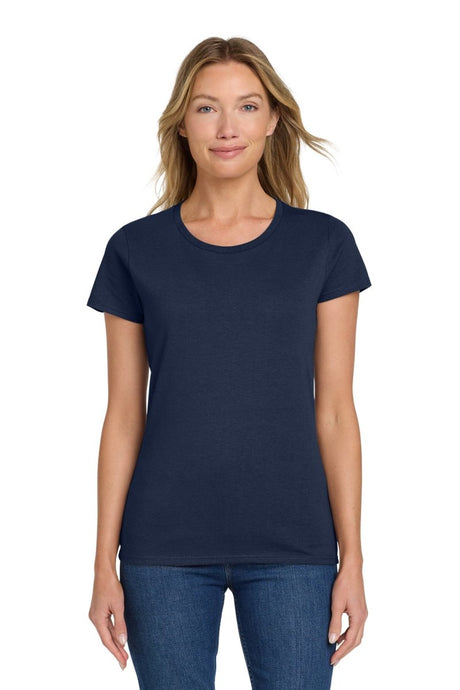 Gildan 5000L Women's Heavy Cotton T-Shirt – 5.3 oz 100% Cotton Tee Navy S Short Sleeve T-Shirts