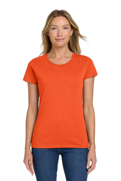 Gildan 5000L Women's Heavy Cotton T-Shirt – 5.3 oz 100% Cotton Tee Orange S Short Sleeve T-Shirts