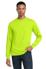 Gildan ® - DryBlend ® 50 Cotton/50 Poly Long Sleeve T-Shirt. 8400 - Gildan 8400 Safety Green S Long Sleeve T-Shirts