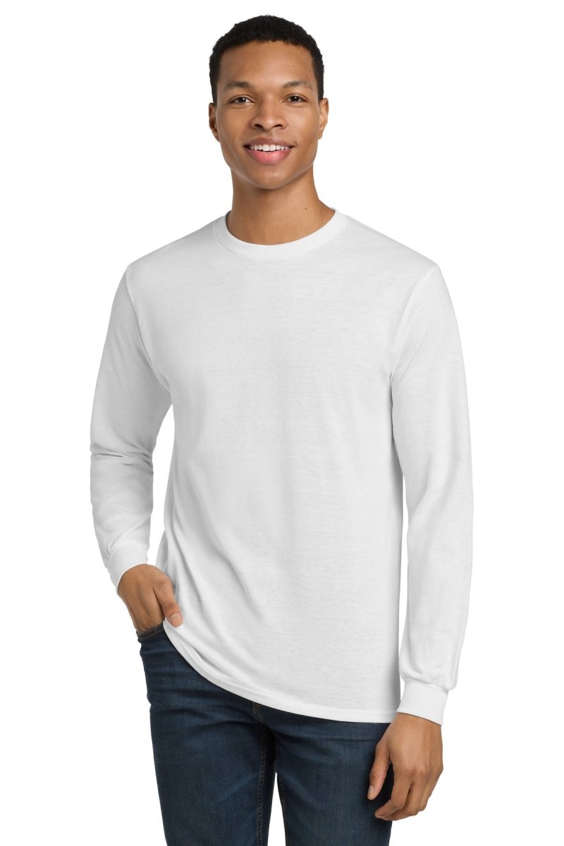 Gildan ® - DryBlend ® 50 Cotton/50 Poly Long Sleeve T-Shirt. 8400 - Gildan 8400 White S Long Sleeve T-Shirts
