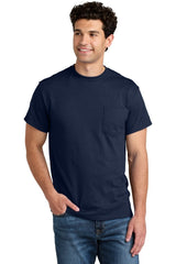 Gildan ® - DryBlend ® 50 Cotton/50 Poly Pocket T-Shirt. 8300 - Gildan 8300 Navy S Short Sleeve T-Shirts