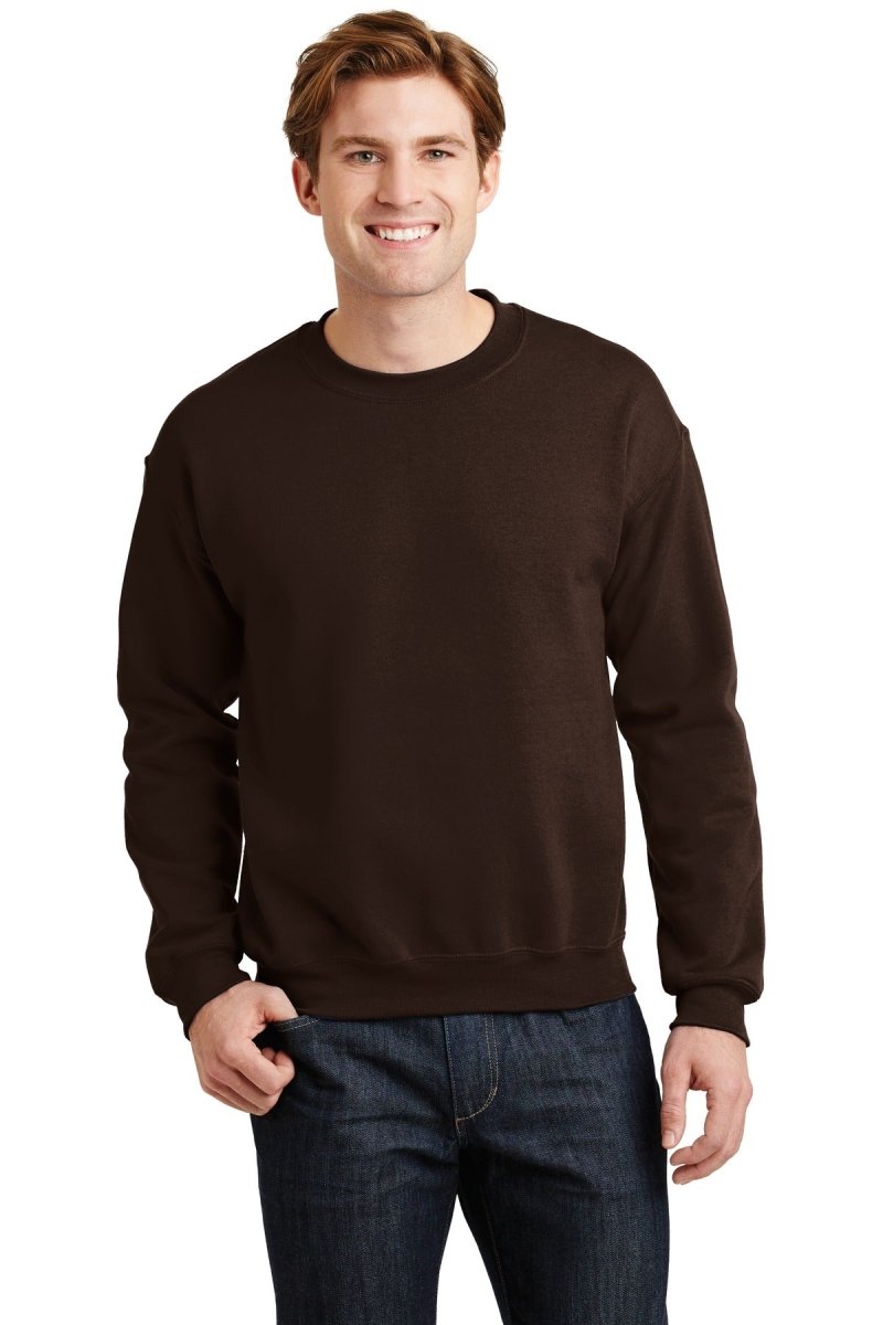 Gildan G180 Unisex Heavy Blend™ 50/50 Crewneck Sweatshirt Dark Chocolate S Crewneck Sweatshirts
