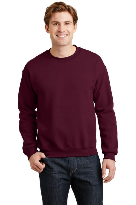 Gildan G180 Unisex Heavy Blend™ 50/50 Crewneck Sweatshirt Maroon S Crewneck Sweatshirts