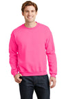Gildan G180 Unisex Heavy Blend™ 50/50 Crewneck Sweatshirt Safety Pink S Crewneck Sweatshirts