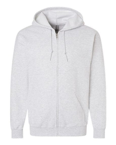 Gildan G186 Adult Heavy Blend Adult 8 oz., 50 - 50 Full - Zip Hood Ash S Full - Zip Hoodies
