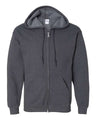 Gildan G186 Adult Heavy Blend Adult 8 oz., 50 - 50 Full - Zip Hood Dark Heather S Full - Zip Hoodies