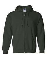 Gildan G186 Adult Heavy Blend Adult 8 oz., 50 - 50 Full - Zip Hood Forest S Full - Zip Hoodies
