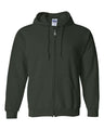 Gildan G186 Adult Heavy Blend Adult 8 oz., 50 - 50 Full - Zip Hood Forest S Full - Zip Hoodies