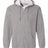 Gildan G186 Adult Heavy Blend Adult 8 oz., 50 - 50 Full - Zip Hood Graphite Heather S Full - Zip Hoodies