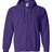 Gildan G186 Adult Heavy Blend Adult 8 oz., 50 - 50 Full - Zip Hood Purple S Full - Zip Hoodies