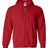 Gildan G186 Adult Heavy Blend Adult 8 oz., 50 - 50 Full - Zip Hood Red S Full - Zip Hoodies