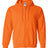 Gildan G186 Adult Heavy Blend Adult 8 oz., 50 - 50 Full - Zip Hood Safety Orange S Full - Zip Hoodies