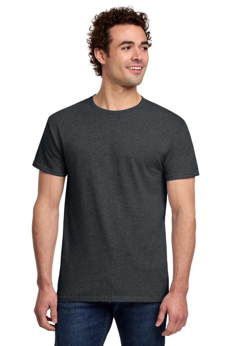 Gildan G300 Unisex Light Cotton T-Shirt Dark Heather XS Short Sleeve T-Shirts