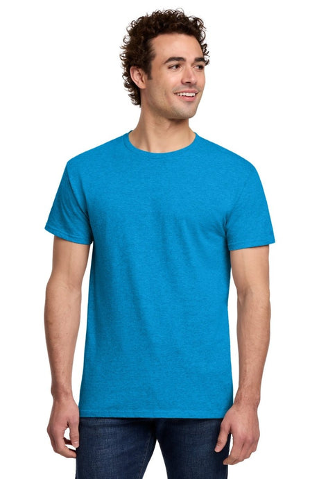 Gildan G300 Unisex Light Cotton T-Shirt Heather Sapphire XS Short Sleeve T-Shirts