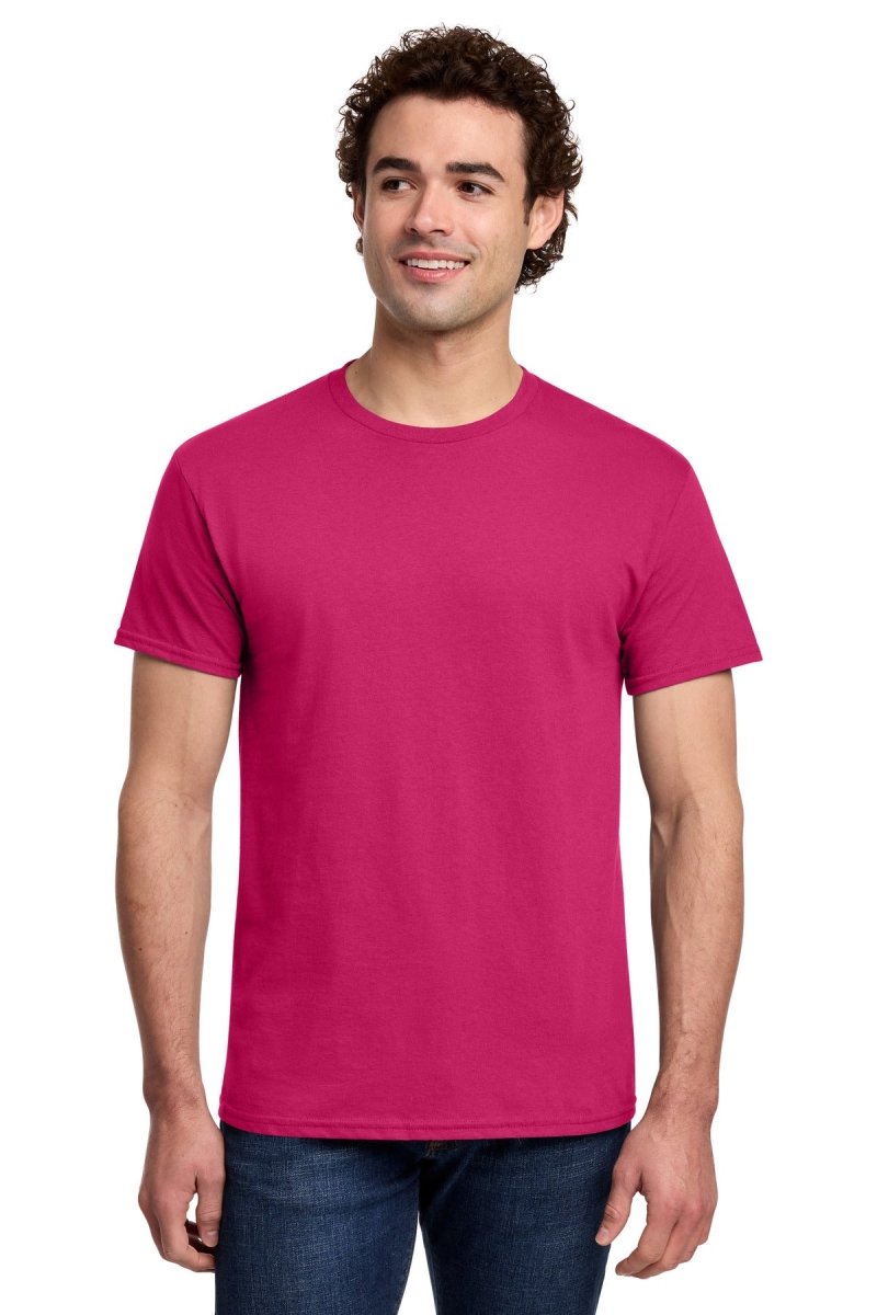 Gildan G300 Unisex Light Cotton T-Shirt Heather Sapphire XS Short Sleeve T-Shirts