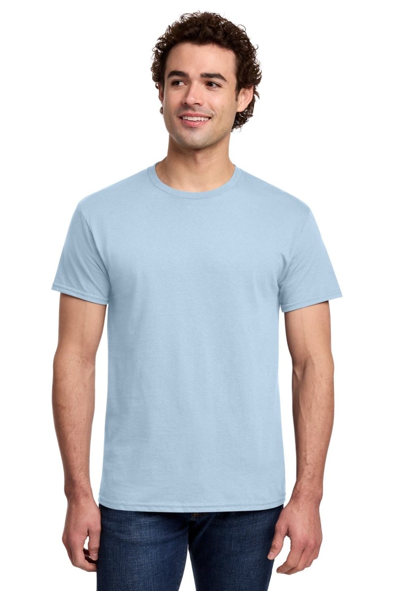 Gildan G300 Unisex Light Cotton T-Shirt Light Blue XS Short Sleeve T-Shirts