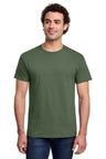 Gildan G300 Unisex Light Cotton T-Shirt Military Green XS Short Sleeve T-Shirts
