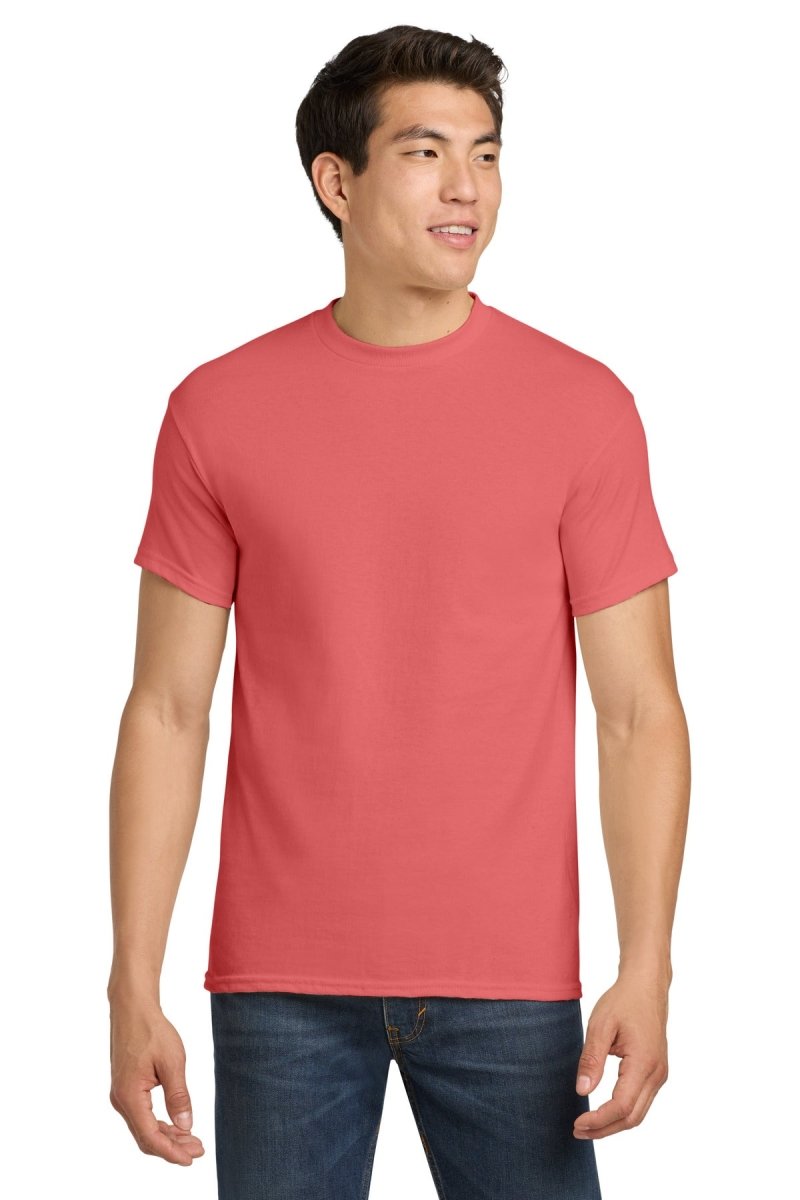 Gildan G500 Unisex Heavy Cotton 5.3 oz T-Shirt Coral Silk S Short Sleeve T-Shirts