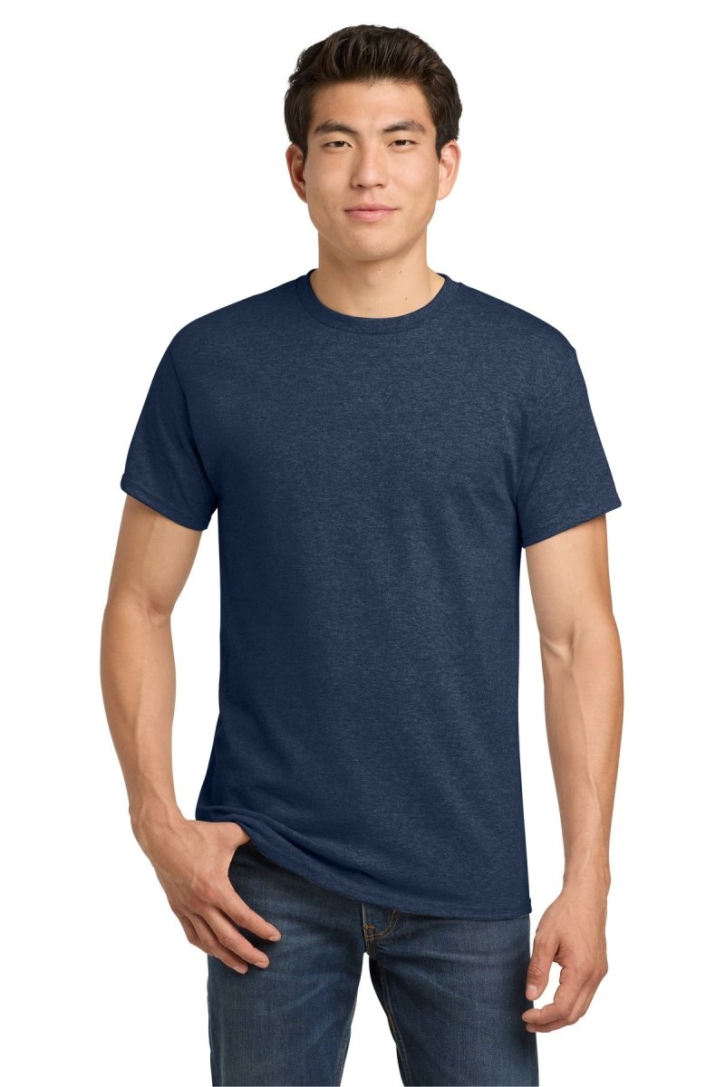 Gildan G500 Unisex Heavy Cotton 5.3 oz T-Shirt Heather Navy S Short Sleeve T-Shirts