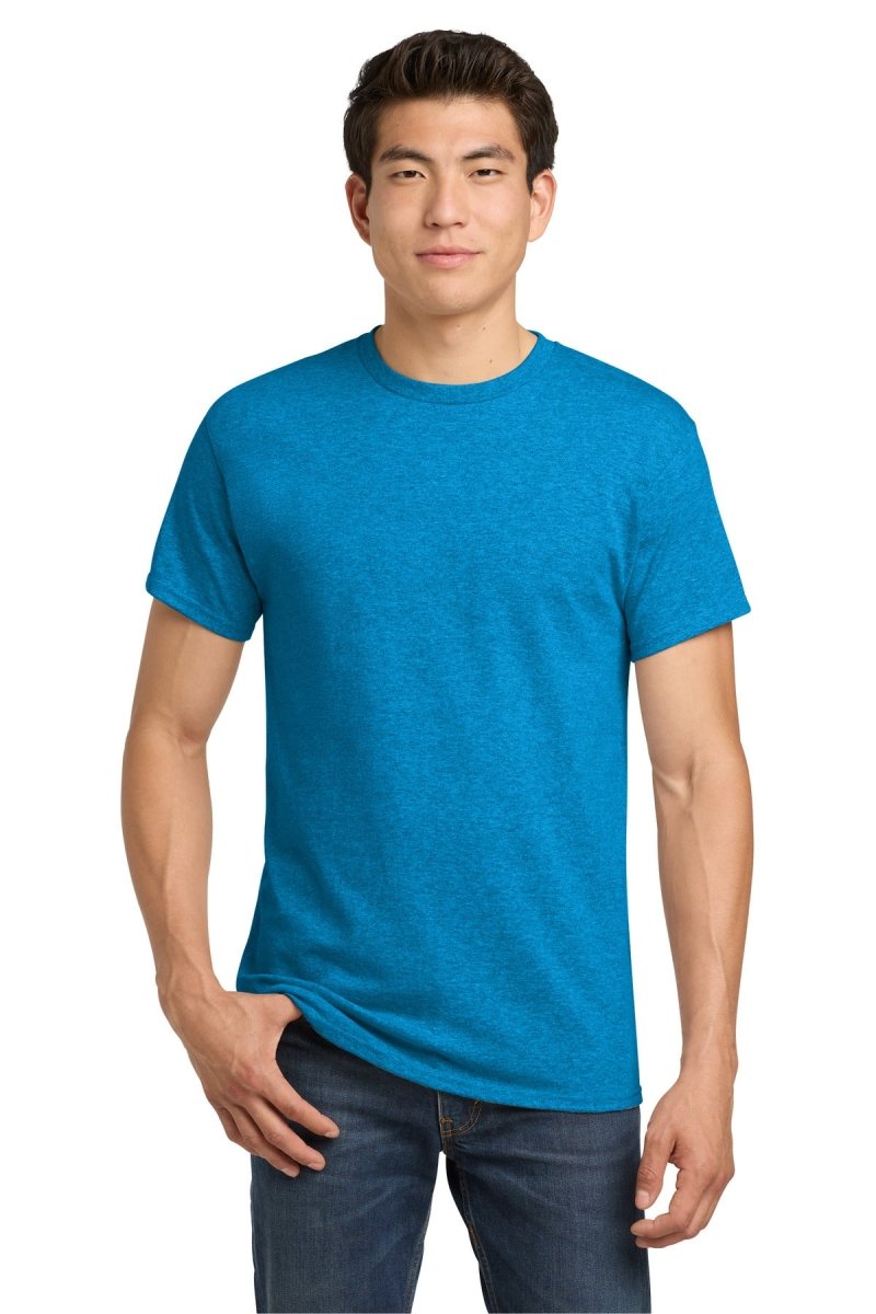 Gildan G500 Unisex Heavy Cotton 5.3 oz T-Shirt Heather Sapphire S Short Sleeve T-Shirts