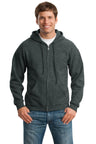 Gildan - Heavy Blend Full - Zip Hooded Sweatshirt. 18600 - Gildan 18600 Dark Heather Grey S Hoodies