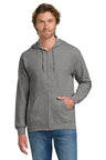 Gildan - Heavy Blend Full - Zip Hooded Sweatshirt. 18600 - Gildan 18600 Graphite Heather S Hoodies