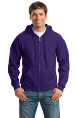Gildan - Heavy Blend Full - Zip Hooded Sweatshirt. 18600 - Gildan 18600 Purple S Hoodies