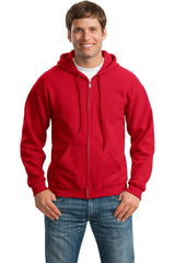 Gildan - Heavy Blend Full - Zip Hooded Sweatshirt. 18600 - Gildan 18600 Red S Hoodies