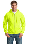Gildan - Heavy Blend Full - Zip Hooded Sweatshirt. 18600 - Gildan 18600 Safety Green S Hoodies