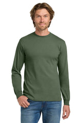 Gildan ® - Heavy Cotton ™ 100% Cotton Long Sleeve T-Shirt. 5400 - Gildan 5400 Military Green S Long Sleeve T-Shirts