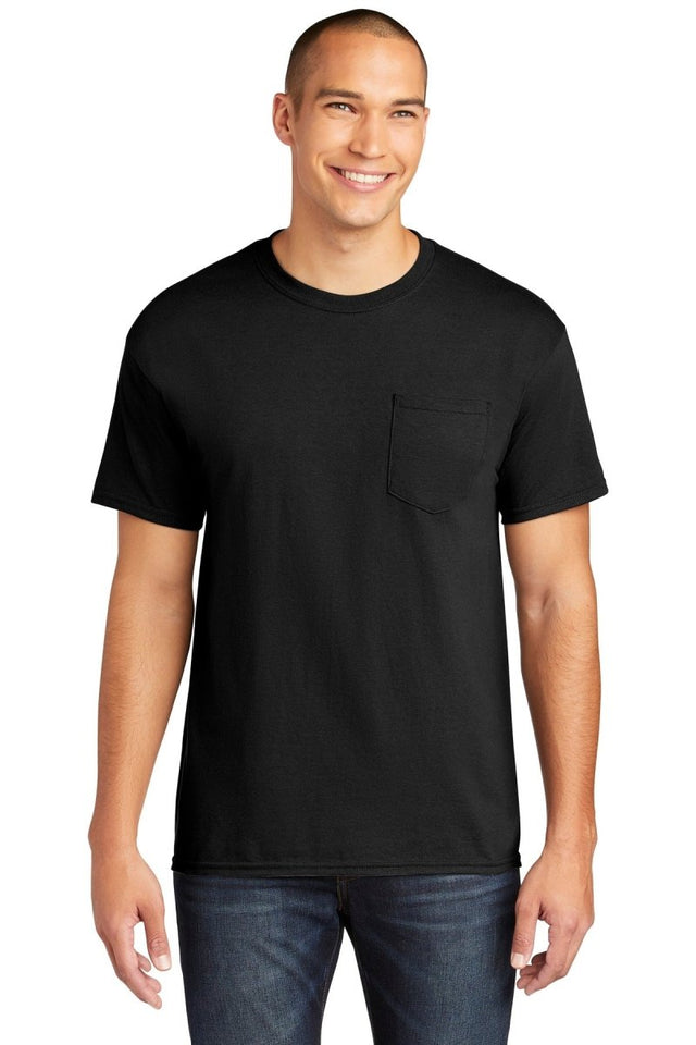 Gildan ® Heavy Cotton ™ 100% Cotton Pocket T-Shirt. 5300 - Gildan 5300 Black S Pocket T-Shirts