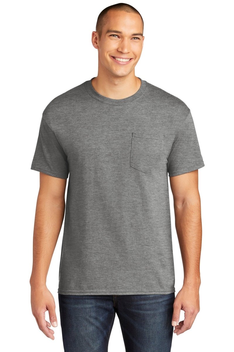 Gildan ® Heavy Cotton ™ 100% Cotton Pocket T-Shirt. 5300 - Gildan 5300 Graphite Heather S Pocket T-Shirts