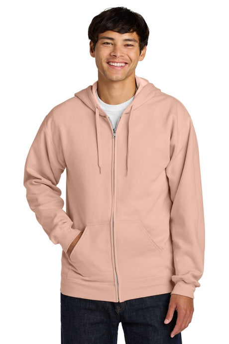 Gildan Softstyle ® Midweight Fleece Full - Zip Hooded Sweatshirt SF600 - Gildan SF600 Dusty Rose S Zip Hoodies