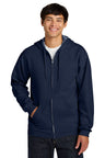 Gildan Softstyle ® Midweight Fleece Full - Zip Hooded Sweatshirt SF600 - Gildan SF600 Navy S Zip Hoodies