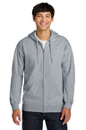 Gildan Softstyle ® Midweight Fleece Full - Zip Hooded Sweatshirt SF600 - Gildan SF600 Ring Spun Sport Grey S Zip Hoodies