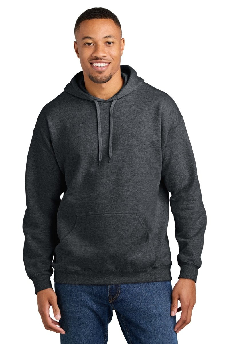 Gildan ® Softstyle ® Midweight Pullover Hooded Sweatshirt SF500 - Gildan SF500 Dark Heather S Hoodies