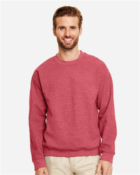 Gildan Unisex Heavy Blend™ Crewneck Sweatshirt - Gildan 18000 Heather Scarlet Red S Sweatshirts