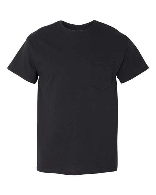 Gildan Unisex Heavy Cotton™ Pocket T-Shirt - Gildan 5300 Black S Short Sleeve T-Shirts