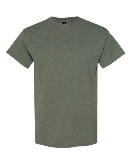 Gildan Unisex Heavy Cotton™ T-Shirt - Gildan 5000 Heather Military Green S Short Sleeve T-Shirts