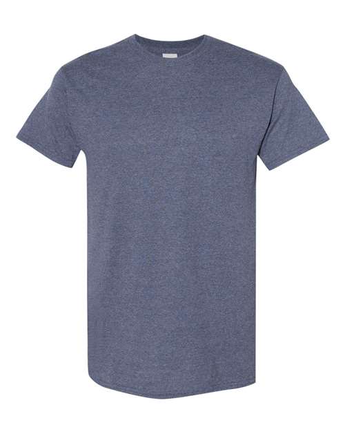 Gildan Unisex Heavy Cotton™ T-Shirt - Gildan 5000 Heather Navy S Short Sleeve T-Shirts
