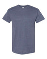 Gildan Unisex Heavy Cotton™ T-Shirt - Gildan 5000 Heather Navy S Short Sleeve T-Shirts