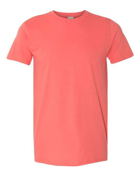 Gildan Unisex Softstyle® T-Shirt - Gildan 64000 Coral Silk S Short Sleeve T-Shirts