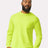 Gildan Unisex Ultra Cotton® Long Sleeve Pocket T-Shirt - Gildan 2410 Safety Green S Short Sleeve T-Shirts