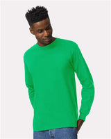 Gildan Unisex Ultra Cotton® Long Sleeve T-Shirt - Gildan 2400 Irish Green S Long Sleeve T-Shirts