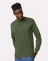 Gildan Unisex Ultra Cotton® Long Sleeve T-Shirt - Gildan 2400 Military Green S Long Sleeve T-Shirts