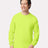Gildan Unisex Ultra Cotton® Long Sleeve T-Shirt - Gildan 2400 Safety Green S Long Sleeve T-Shirts