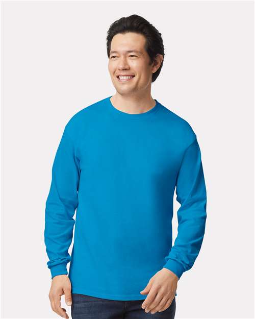 Gildan Unisex Ultra Cotton® Long Sleeve T-Shirt - Gildan 2400 Sapphire S Long Sleeve T-Shirts