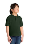 Gildan ® Youth DryBlend ® 6 - Ounce Jersey Knit Sport Shirt. 8800B - Gildan 8800B Forest Green S Polos/Knits